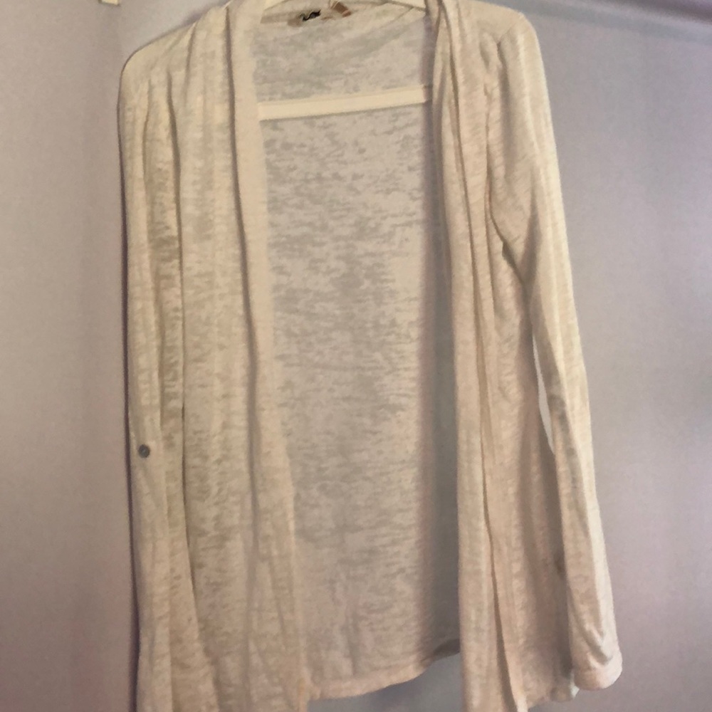 White cardigan